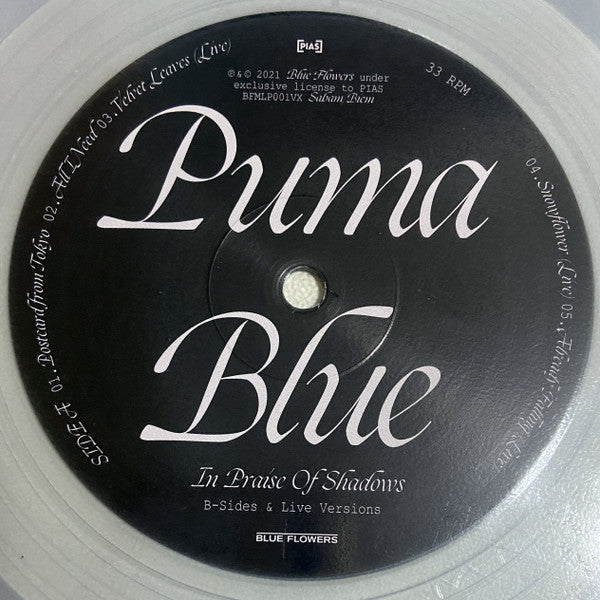 Puma Blue : In Praise Of Shadows (B-Sides & Live Versions) (LP, Album, Cry)