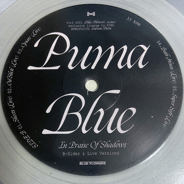 Puma Blue : In Praise Of Shadows (B-Sides & Live Versions) (LP, Album, Cry)