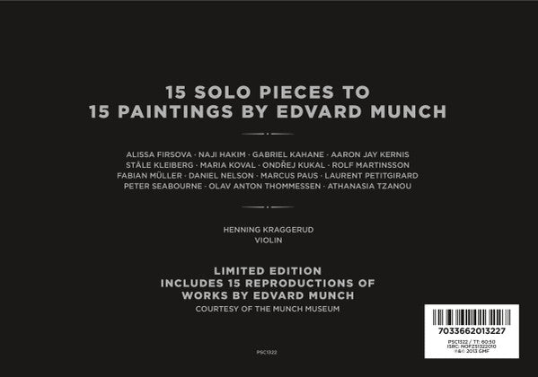 Henning Kraggerud : Munch Suite. 15 Solo Pieces To 15 Paintings By Edvard Munch (CD, Dlx, Ltd, S/Edition)