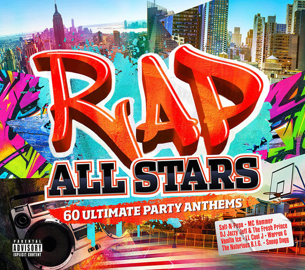 Various : Rap All Stars: 60 Ultimate Party Anthems (3xCD, Comp)