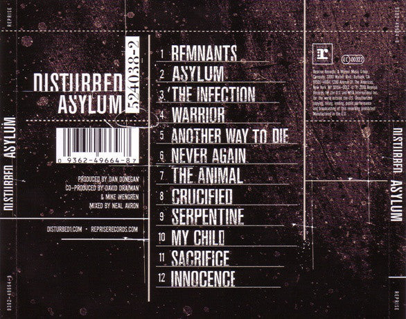 Disturbed : Asylum (CD, Album)