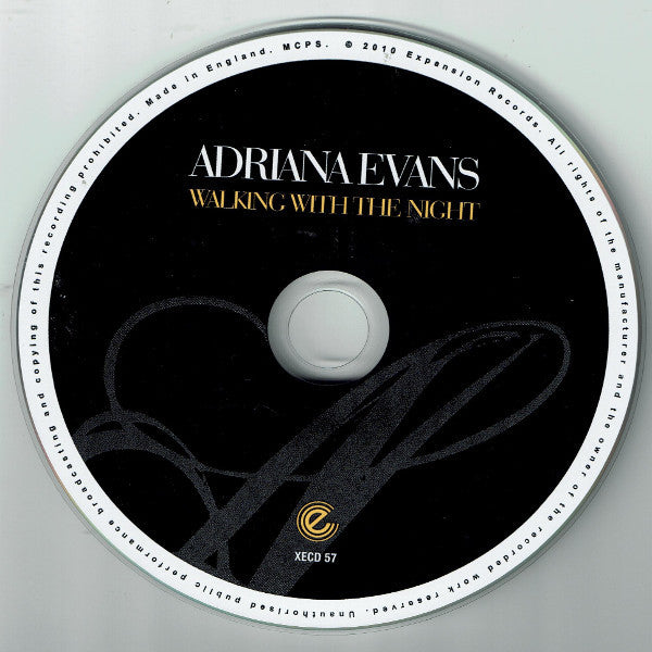 Adriana Evans : Walking With The Night (CD, Album)