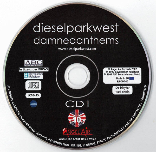 Diesel Park West : Damned Anthems (2xCD, Comp)