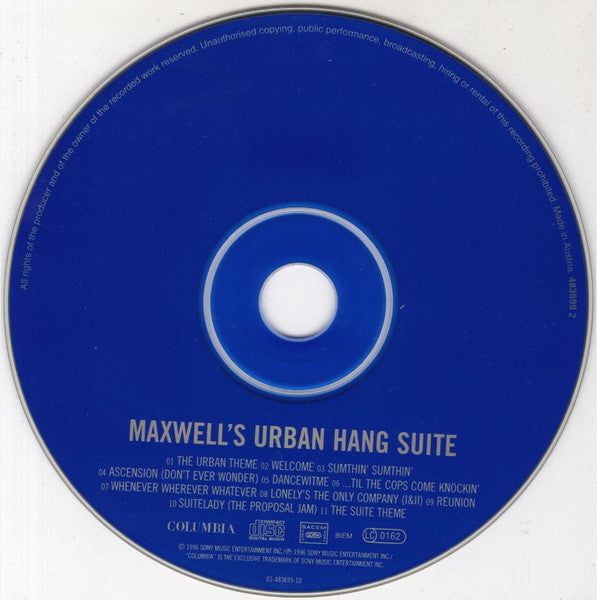 Maxwell : Maxwell's Urban Hang Suite (CD, Album)