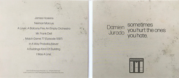 Damien Jurado : Sometimes You Hurt The Ones You Hate. (CD, Album)