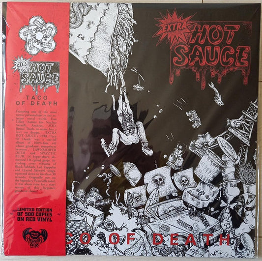 Extra Hot Sauce : Taco Of Death (LP, Album, Ltd, RE, Red)