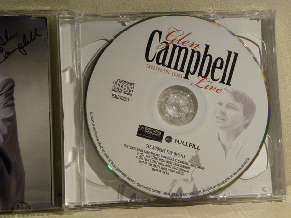 Glen Campbell : Through The Years Live   (DVD-V, PAL + CD, Comp)