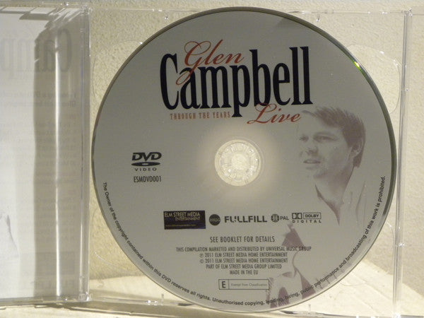 Glen Campbell : Through The Years Live   (DVD-V, PAL + CD, Comp)