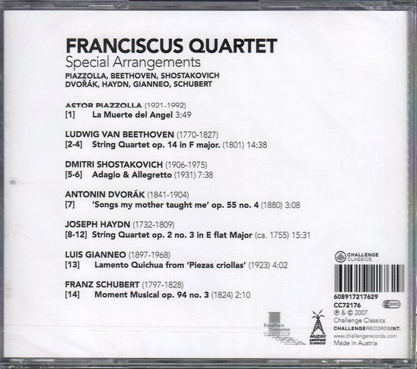 Franciscus Quartet : Special Arrangements (CD, Album)