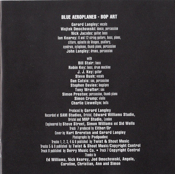 The Blue Aeroplanes : Tolerance / Bop Art (2xCD, Comp)