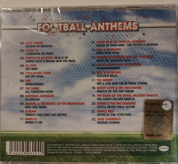 Various : Football Anthems (CD, Comp)