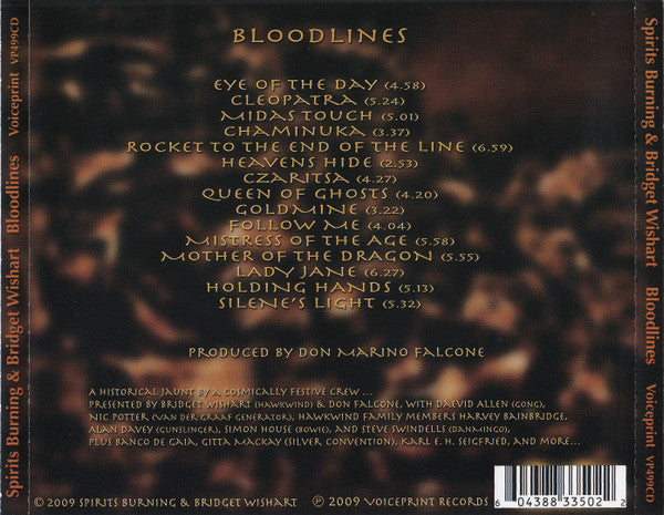 Spirits Burning & Bridget Wishart : Bloodlines (CD, Album)