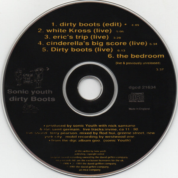 Sonic Youth : Dirty Boots (CD, Album)