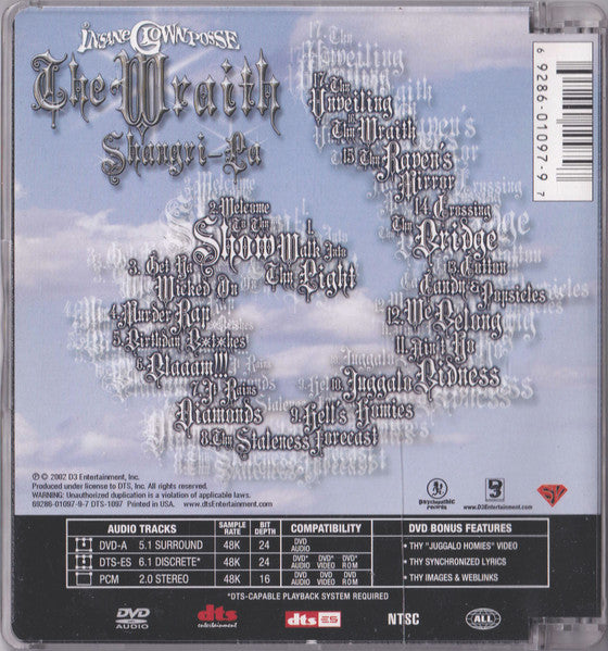 Insane Clown Posse : The Wraith - Shangri-La (DVD-A, Album, Multichannel)