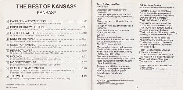 Kansas (2) : The Best Of Kansas (CD, Comp, RE)