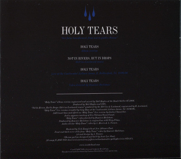 Isis (6) : Holy Tears (CD, Maxi, Enh)