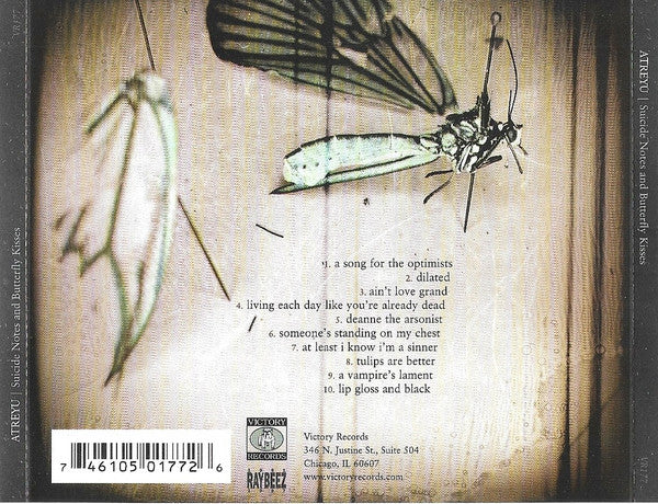 Atreyu : Suicide Notes And Butterfly Kisses (CD, Album)