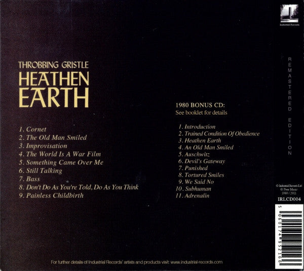 Throbbing Gristle : Heathen Earth (2xCD, Album, RE, RM)