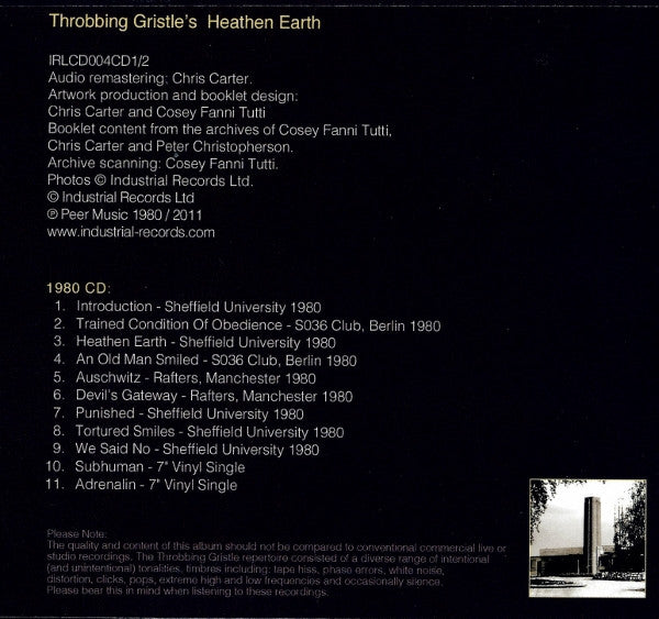 Throbbing Gristle : Heathen Earth (2xCD, Album, RE, RM)