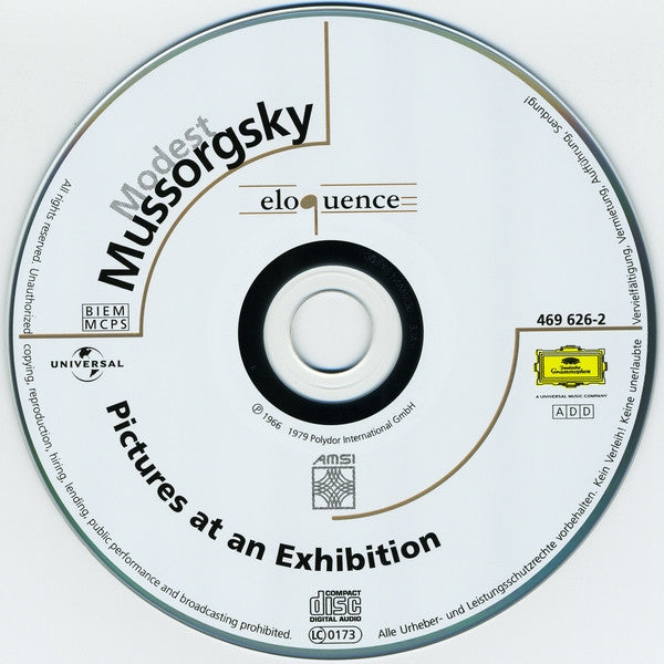 Modest Mussorgsky · Herbert Von Karajan · Berliner Philharmoniker · Lazar Berman : Pictures At An Exhibition (CD, Comp, RP)