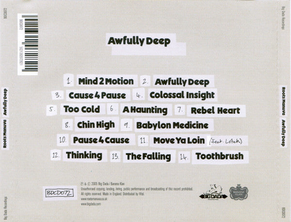 Roots Manuva : Awfully Deep (CD, Album)