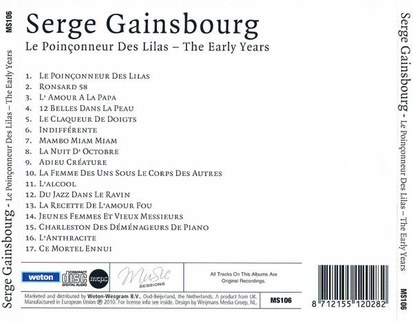 Serge Gainsbourg : Le Poinçonneur Des Lilas - The Early Years (CD, Comp)