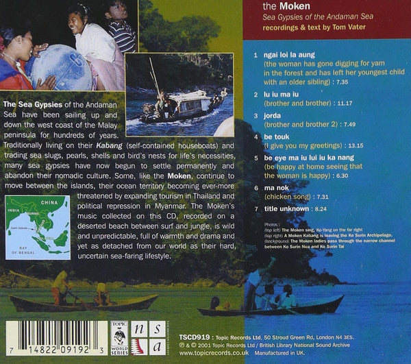 Various : The Moken: Sea Gypsies Of The Andaman Sea (CD, Comp)