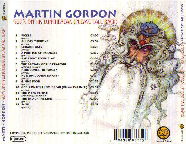 Martin Gordon : God's On His Lunchbreak (Please Call Back) (CD, Album)