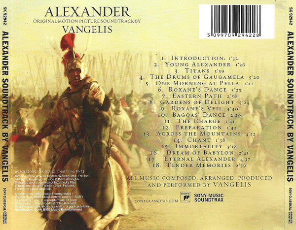 Vangelis : Alexandre (Bande Originale Du Film) (CD, Album)