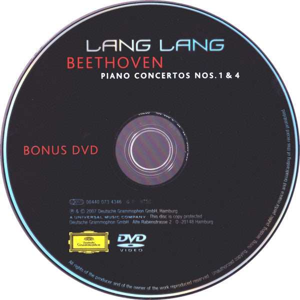 Lang Lang, Beethoven*, Orchestre De Paris, Eschenbach* : Beethoven: Piano Concertos Nos. 1 & 4 (CD, Album + DVD-V, Copy Prot., NTSC)