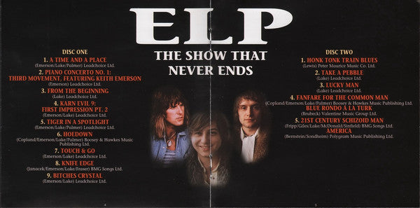 Emerson, Lake & Palmer : The Show That Never Ends (2xCD, Album)