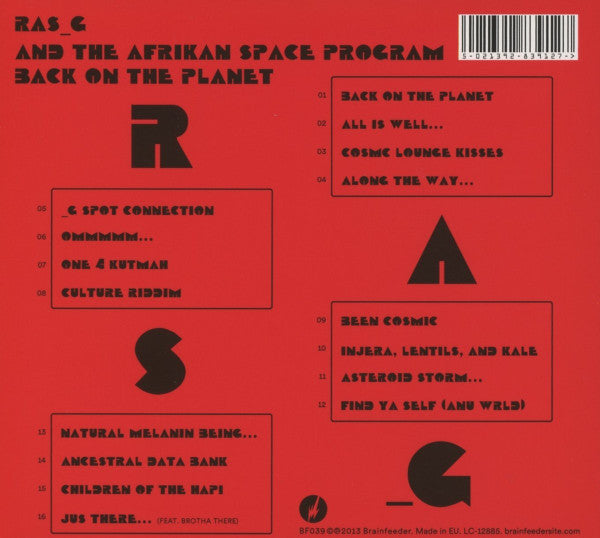 Ras G : Back On The Planet (CD)