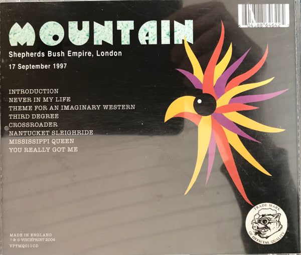 Mountain : Shepherds Bush Empire, London 1997 (CD, Album)