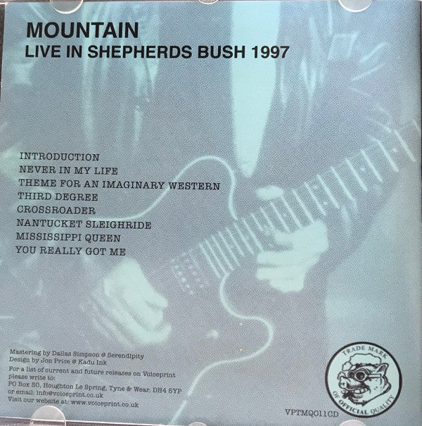 Mountain : Shepherds Bush Empire, London 1997 (CD, Album)