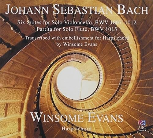 Winsome Evans J S Bach: Six Suites For Solo Cello Transcribed For Harpsichord CD