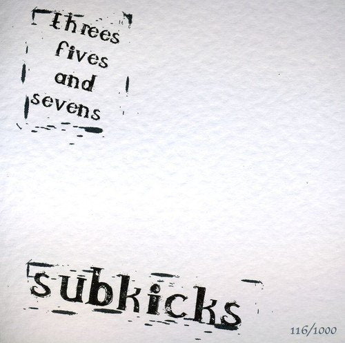 Threes Fives & Sevens By Subkicks CD