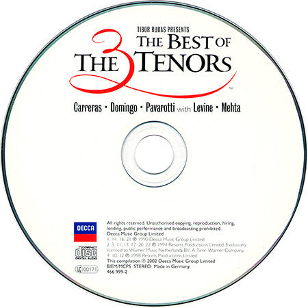 The Three Tenors : The Best Of The 3 Tenors (The Great Trios) (CD, Comp)