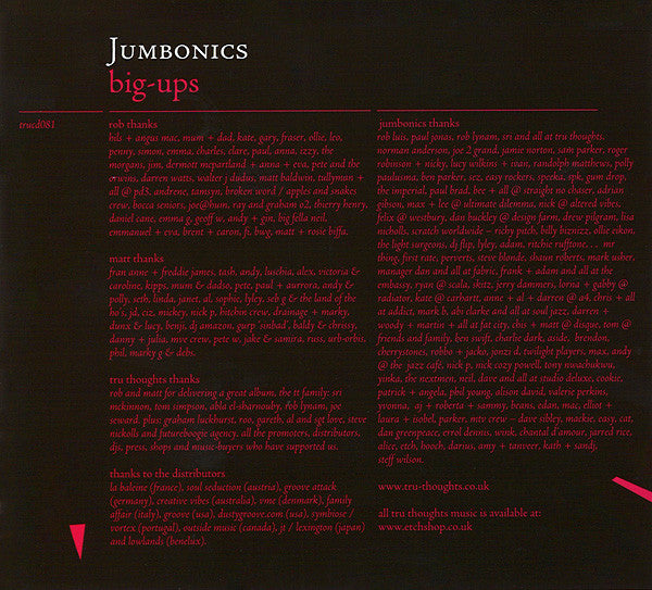 Jumbonics : Super-Baxophone (CD, Album)