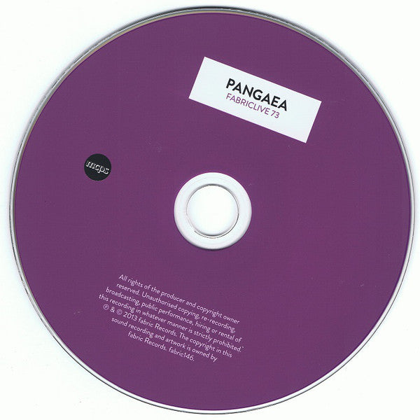 Pangaea (4) : Fabriclive 73 (CD, Mixed)