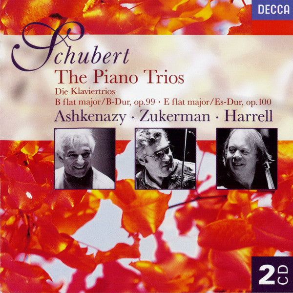 Franz Schubert - Vladimir Ashkenazy · Pinchas Zukerman · Lynn Harrell : The Piano Trios (2xCD, Album)