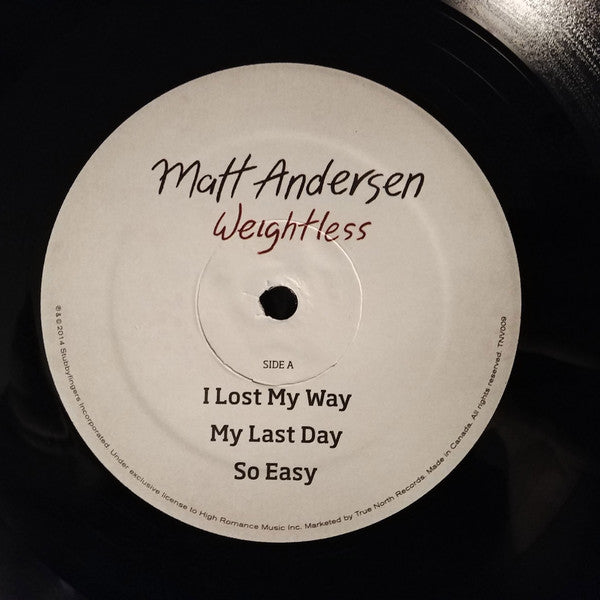 Matt Andersen : Weightless (2xLP)