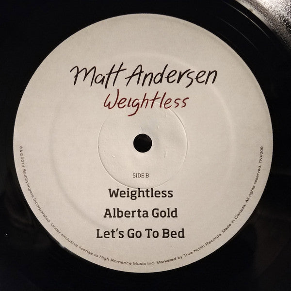 Matt Andersen : Weightless (2xLP)