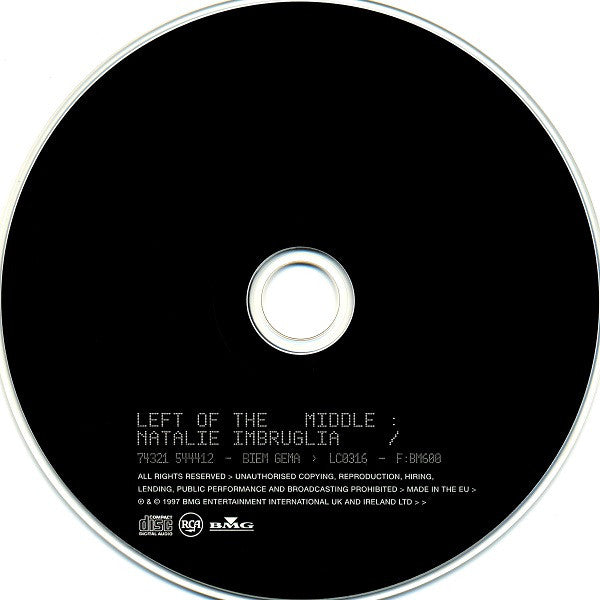 Natalie Imbruglia : Left Of The Middle (CD, Album)