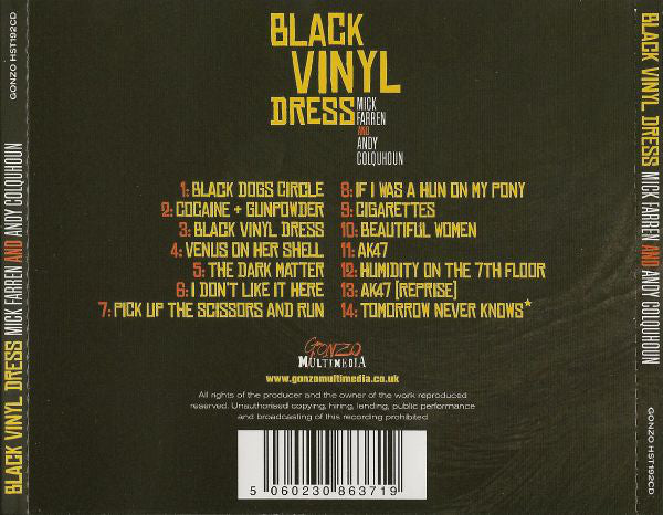 Mick Farren And Andy Colquhoun : Black Vinyl Dress (CD, Album)