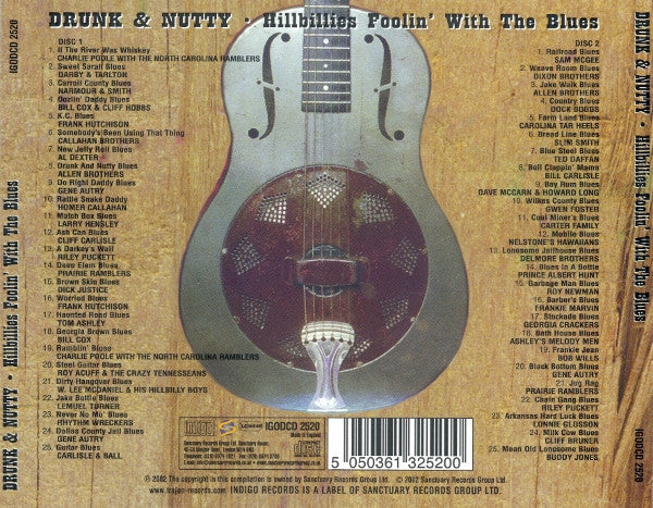 Various : Drunk & Nutty (Hillbillies Foolin' With The Blues) (2xCD, Comp)