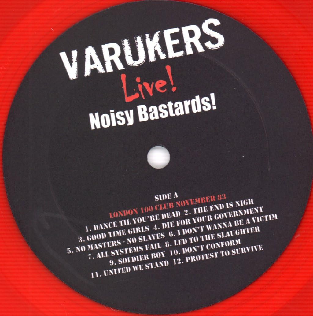 Varukers Noisy Bastards (Red Vinyl) Vinyl