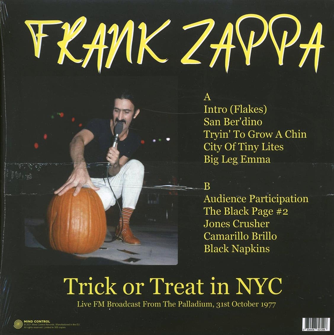 Zappa and Frank Trick Or Treat In NYC: Live FM Broadcast From The Palladium, 31st October 1977 Vinyl