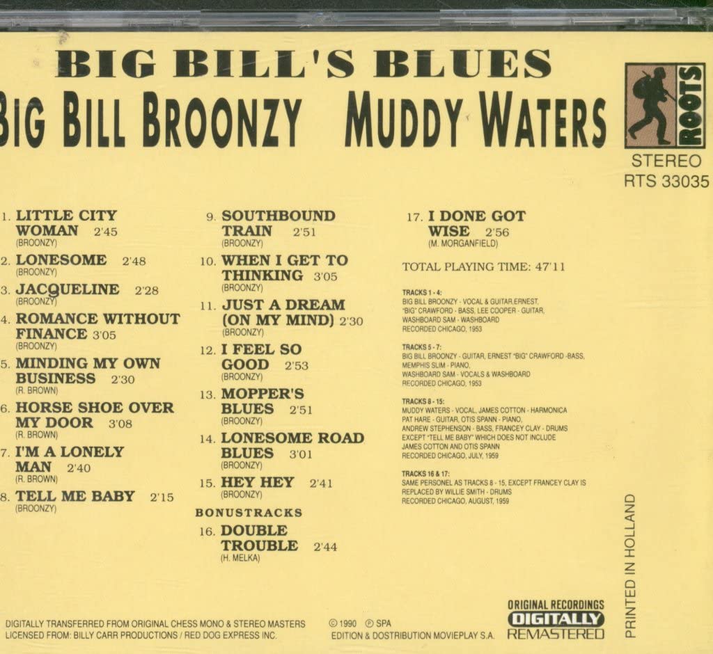 Broonzy, Big Bill Big Bills Blues CD