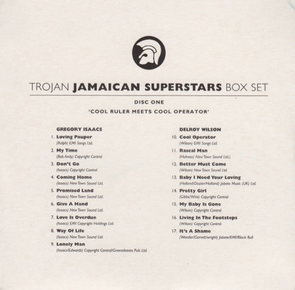 Various : Trojan Jamaican Superstars Box Set (3xCD, Comp + Box + Ltd)