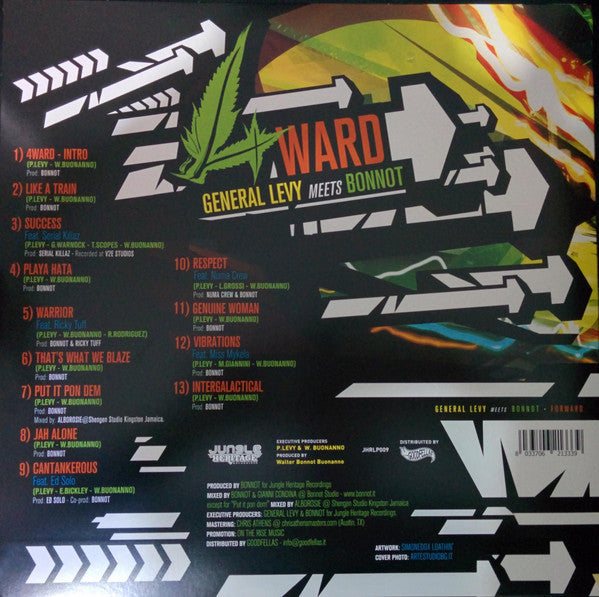 General Levy Meets Bonnot : 4ward (LP, Album)